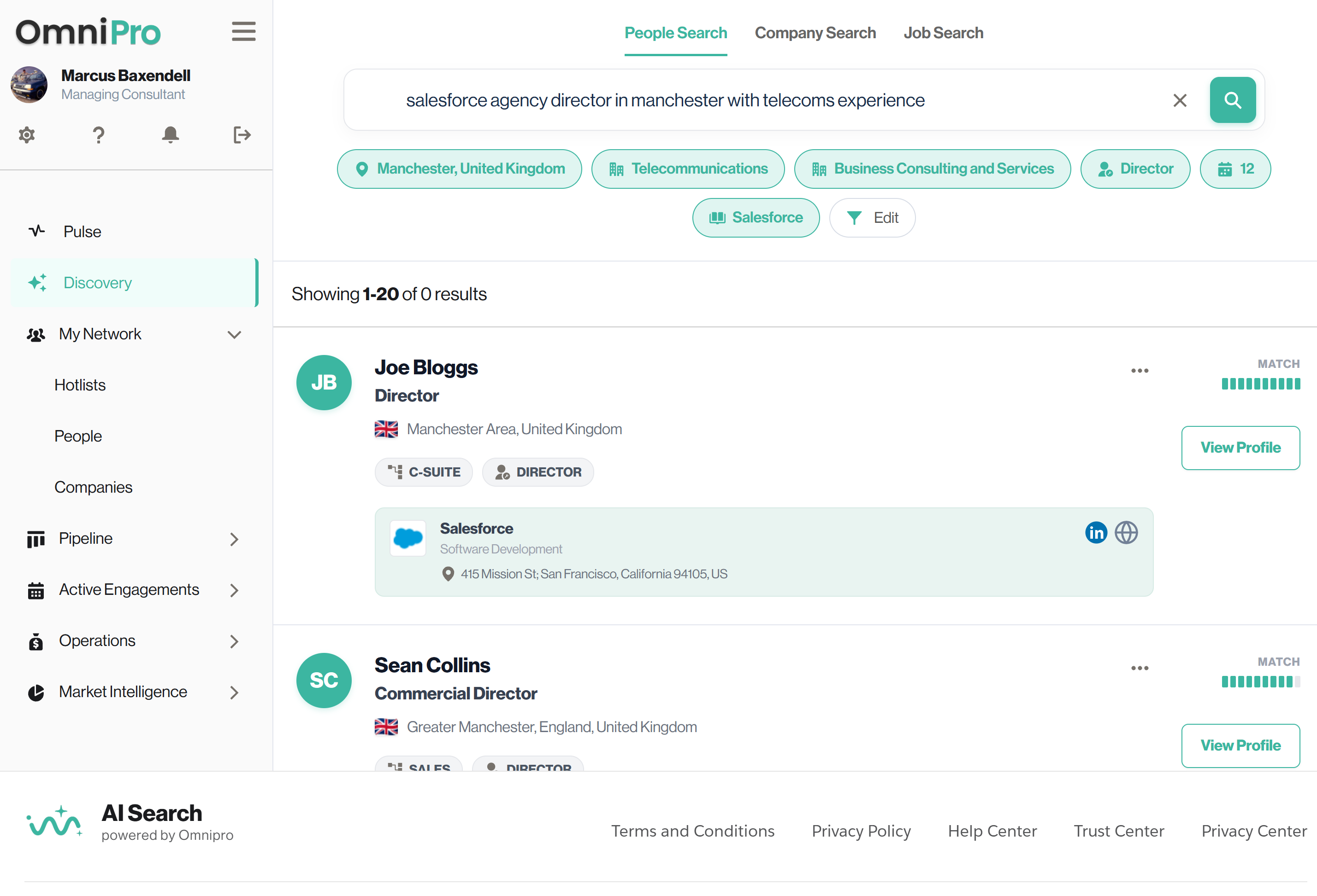 Data Search Interface